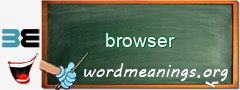 WordMeaning blackboard for browser